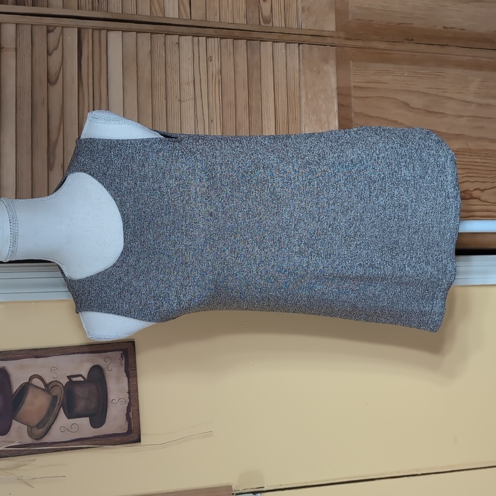 J. Jill Wearever Collection Brown Heathered Sleeveless Sweater Top SP